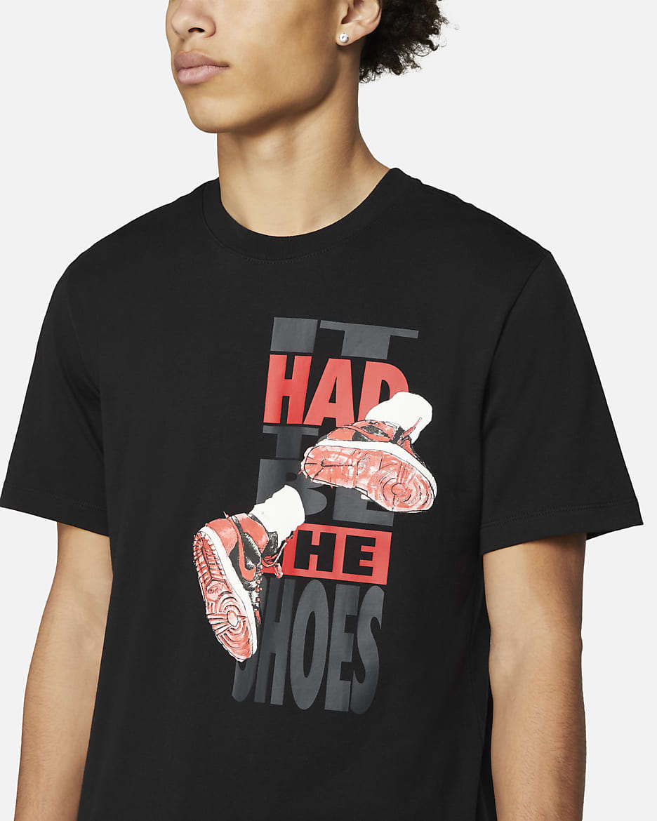 Nike shirt with shoes on it hot sale